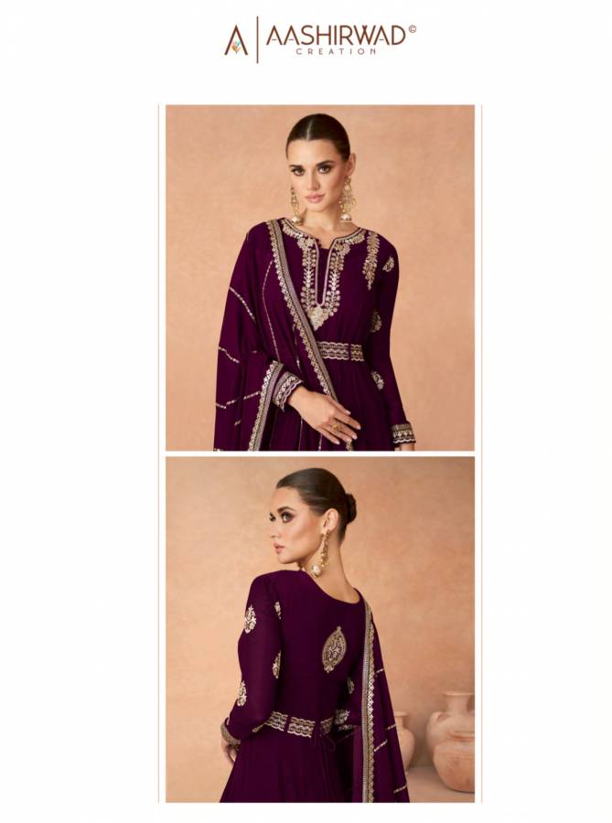 Andaz Gold By Aashirwad Georgette Salwar Suits Catalog